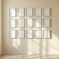Frame Frame Display Mockup — Plain Square Frame Portrait 2:3 — Perspective View — #01045 | MockupBulk