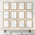 Frame Room Scene Mockup — Plain Square Frame Portrait 2:3 — Perspective View — #01051 | MockupBulk