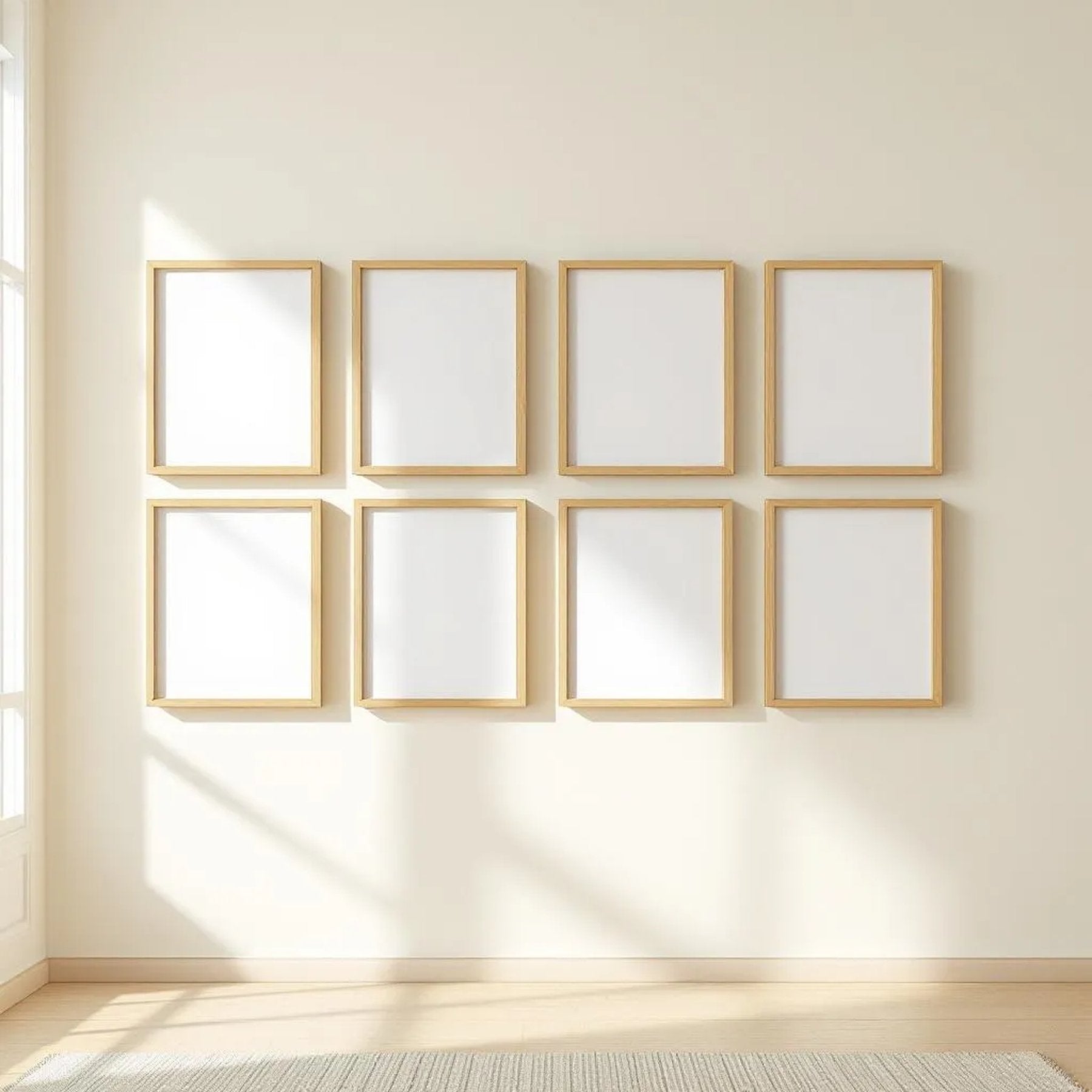 Frame Frame Display Mockup — Plain Square Frame Square 1:1 — Perspective View — #01054 | MockupBulk