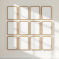 Frame Premium Interior Mockup — Plain Square Frame Portrait 2:3 — Perspective View — #01057 | MockupBulk