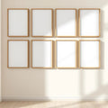 Frame Frame Display Mockup — Plain Square Frame Portrait 2:3 — Perspective View — #01060 | MockupBulk