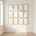 Frame Editorial Room Mockup — Plain Square Frame Portrait 5:7 — Perspective View — #01066 | MockupBulk