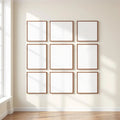 Frame Editorial Room Mockup — Plain Square Frame Portrait 5:7 — Perspective View — #01072 | MockupBulk