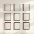 Frame Frame Display Mockup — Plain Square Frame Portrait 2:3 — Perspective View — #01075 | MockupBulk