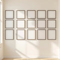 Frame Editorial Room Mockup — Plain Square Frame Portrait 2:3 — Perspective View — #01084 | MockupBulk