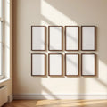 Frame Premium Interior Mockup — Plain Square Frame Portrait 2:3 — Perspective View — #01090 | MockupBulk