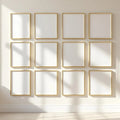 Frame Professional Frame Mockup — Plain Square Frame Portrait 2:3 — Perspective View — #01099 | MockupBulk