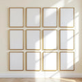 Frame High-Res Frame Mockup — Plain Square Frame Portrait 2:3 — Perspective View — #01108 | MockupBulk