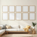 Frame Styled Room Mockup — Plain Square Frame Portrait 4:5 — Perspective View — #01111 | MockupBulk