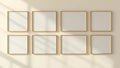 Frame Editorial Room Mockup — Gold Frame Portrait 2:3 — Perspective View — #01112 | MockupBulk