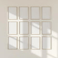 Frame Editorial Room Mockup — Plain Square Frame Portrait 2:3 — Perspective View — #01114 | MockupBulk