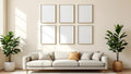 Frame Frame Display Mockup — Silver Frame Portrait 4:5 — Perspective View — #01115 | MockupBulk