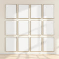 Frame Frame Display Mockup — Plain Square Frame Portrait 2:3 — Perspective View — #01126 | MockupBulk