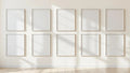 Frame High-Res Frame Mockup — Silver Frame Portrait 2:3 — Perspective View — #01127 | MockupBulk