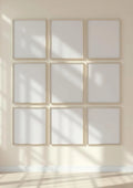 Frame Styled Room Mockup — Silver Frame Portrait 2:3 — Perspective View — #01128 | MockupBulk