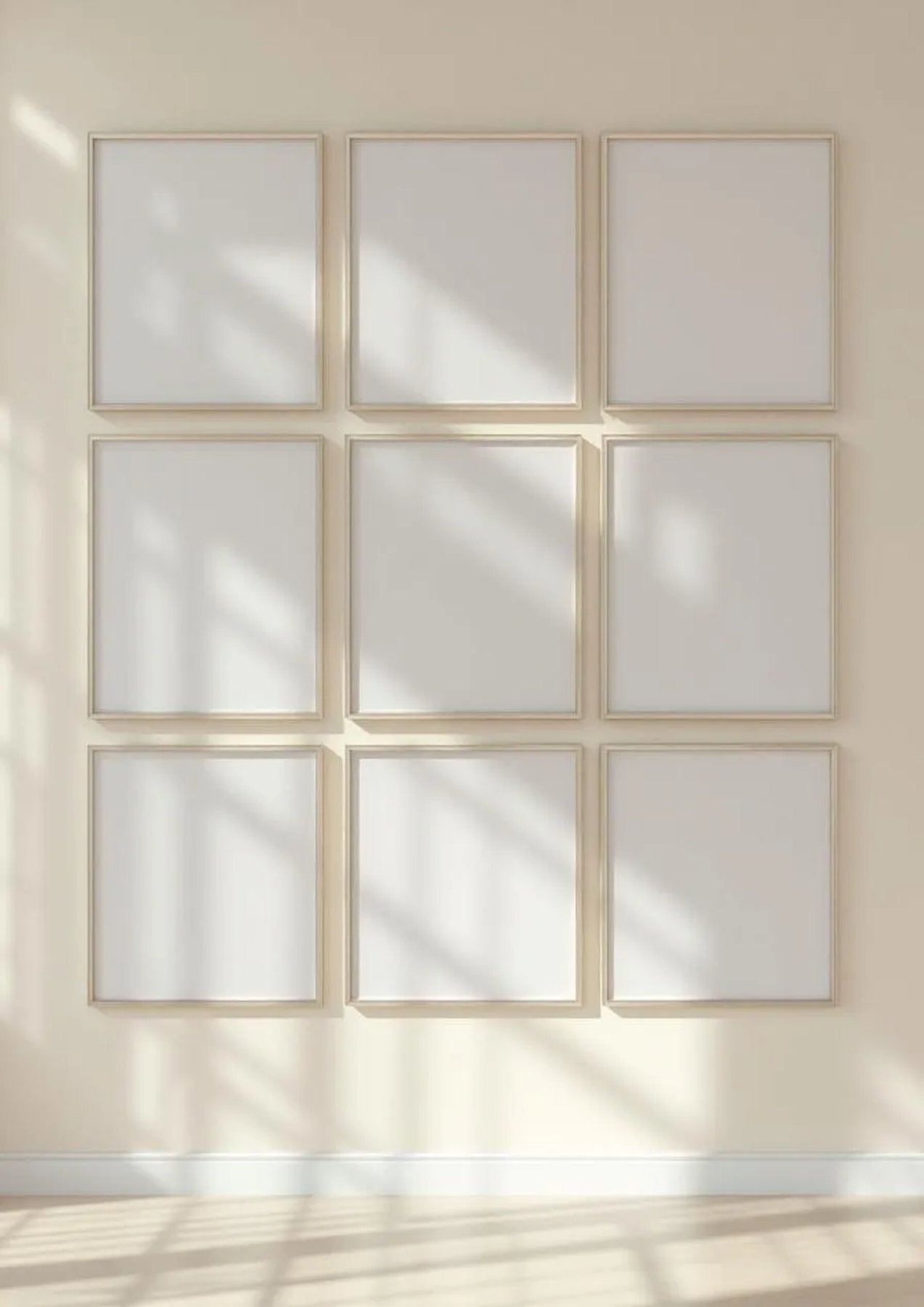 Frame Styled Room Mockup — Silver Frame Portrait 2:3 — Perspective View — #01128 | MockupBulk