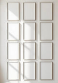 Frame Frame Display Mockup — Silver Frame Portrait 2:3 — Perspective View — #01131 | MockupBulk