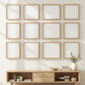Frame Editorial Room Mockup — Plain Square Frame Portrait 2:3 — Perspective View — #01135 | MockupBulk