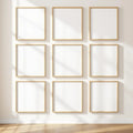 Frame Frame Display Mockup — Plain Square Frame Portrait 2:3 — Perspective View — #01144 | MockupBulk