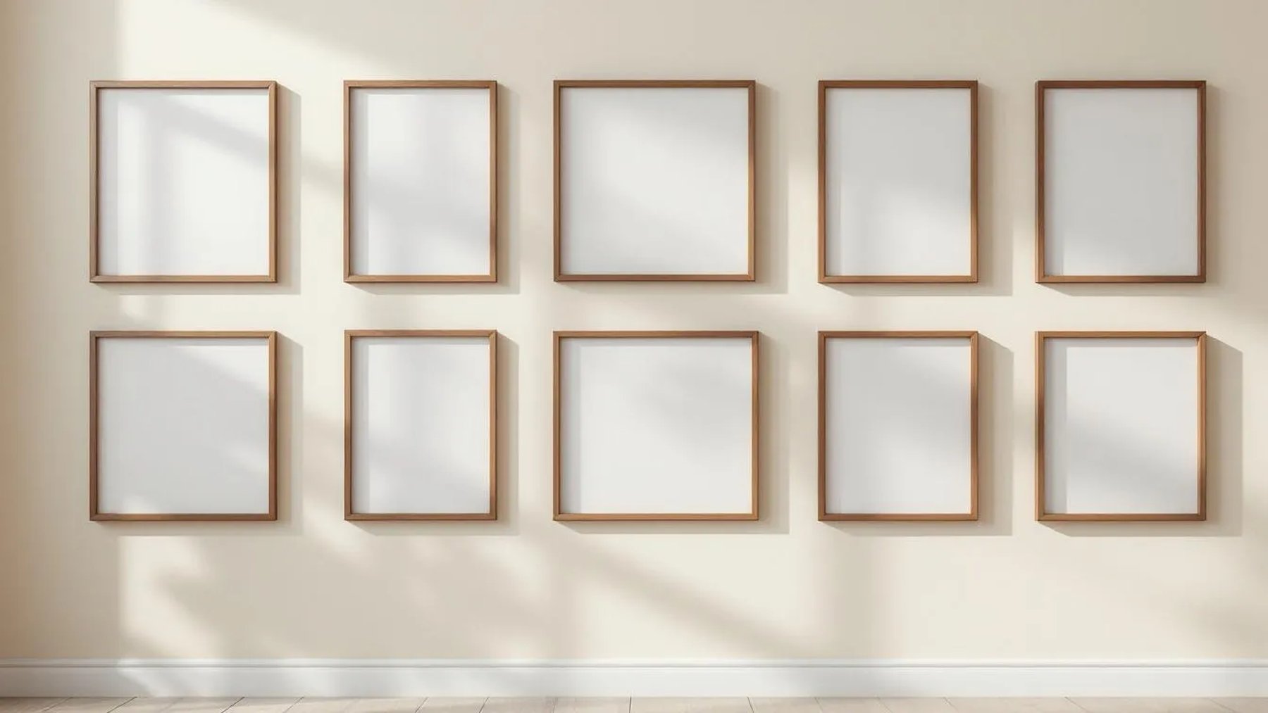 Frame Lifestyle Frame Mockup — Espresso Frame Portrait 2:3 — Perspective View — #01157 | MockupBulk