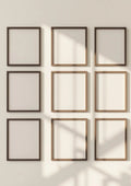 Frame Room Scene Mockup — Espresso Frame Portrait 2:3 — Perspective View — #01158 | MockupBulk