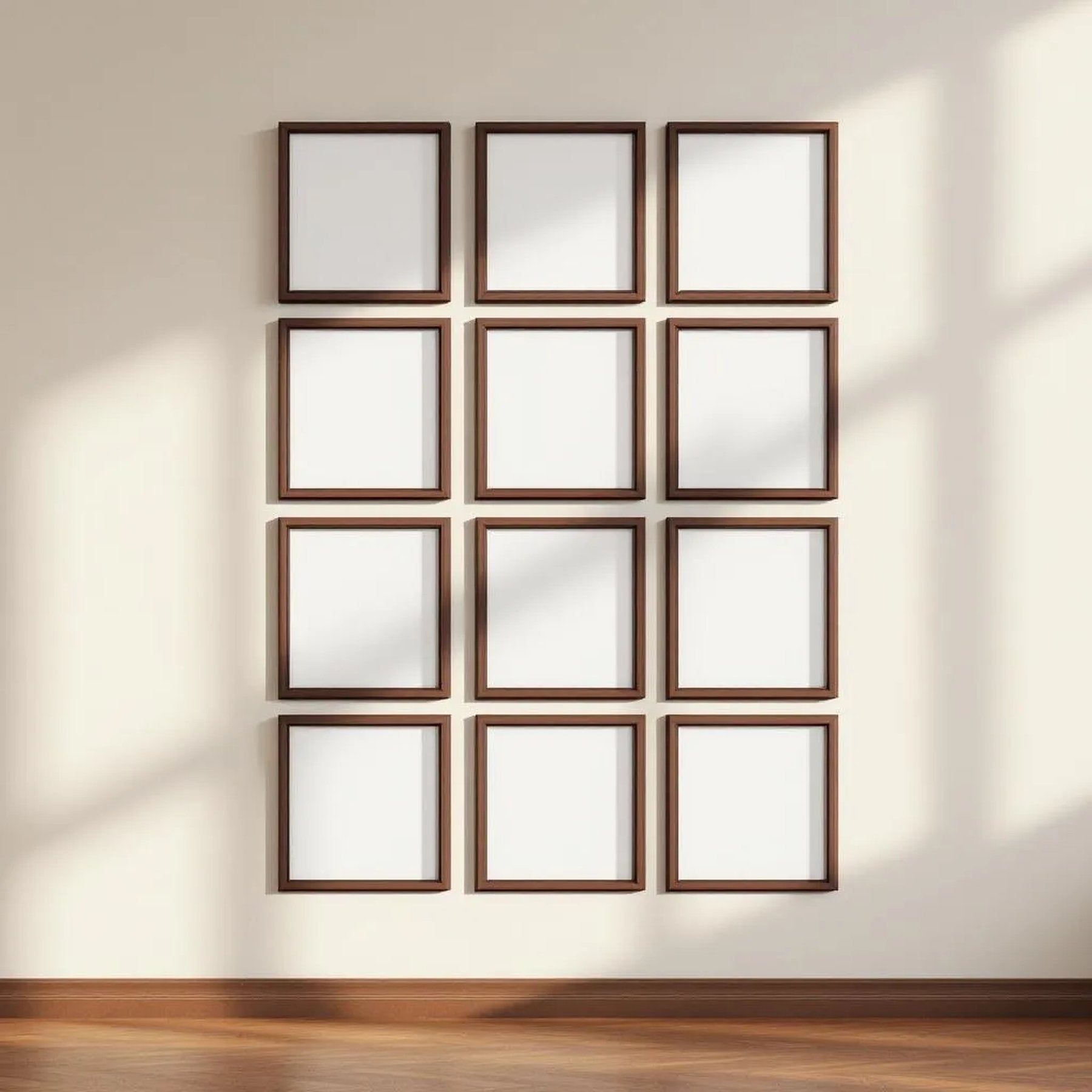 Frame High-Res Frame Mockup — Plain Square Frame Portrait 2:3 — Perspective View — #01159 | MockupBulk