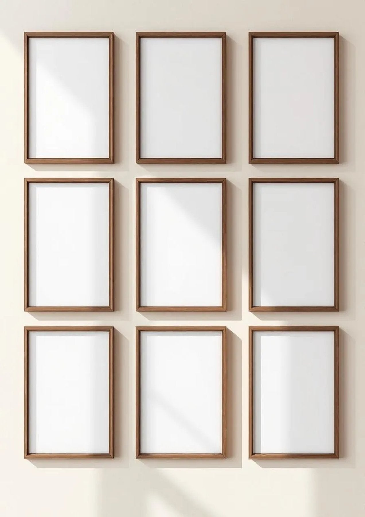 Frame Lifestyle Frame Mockup — Espresso Frame Portrait 2:3 — Perspective View — #01161 | MockupBulk