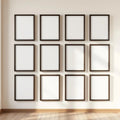 Frame High-Res Frame Mockup — Plain Square Frame Portrait 2:3 — Perspective View — #01162 | MockupBulk