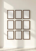 Frame Professional Frame Mockup — Espresso Frame Portrait 2:3 — Perspective View — #01164 | MockupBulk