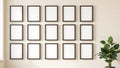 Frame Styled Room Mockup — Espresso Frame Square 1:1 — Perspective View — #01166 | MockupBulk