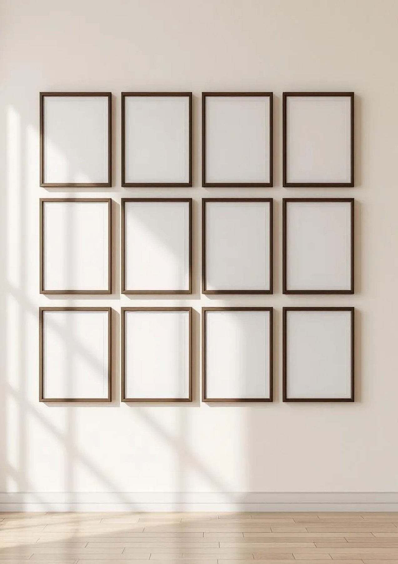 Frame Professional Frame Mockup — Espresso Frame Portrait 2:3 — Perspective View — #01173 | MockupBulk