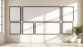 Frame Frame Display Mockup — Matte Black Frame Square 1:1 — Perspective View — #01184 | MockupBulk