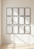 Frame Styled Room Mockup — Matte Black Frame Portrait 5:7 — Perspective View — #01185 | MockupBulk