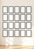 Frame Styled Room Mockup — Matte Black Frame Portrait 2:3 — Perspective View — #01188 | MockupBulk