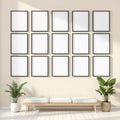 Frame Frame Display Mockup — Plain Square Frame Square 1:1 — Perspective View — #01189 | MockupBulk