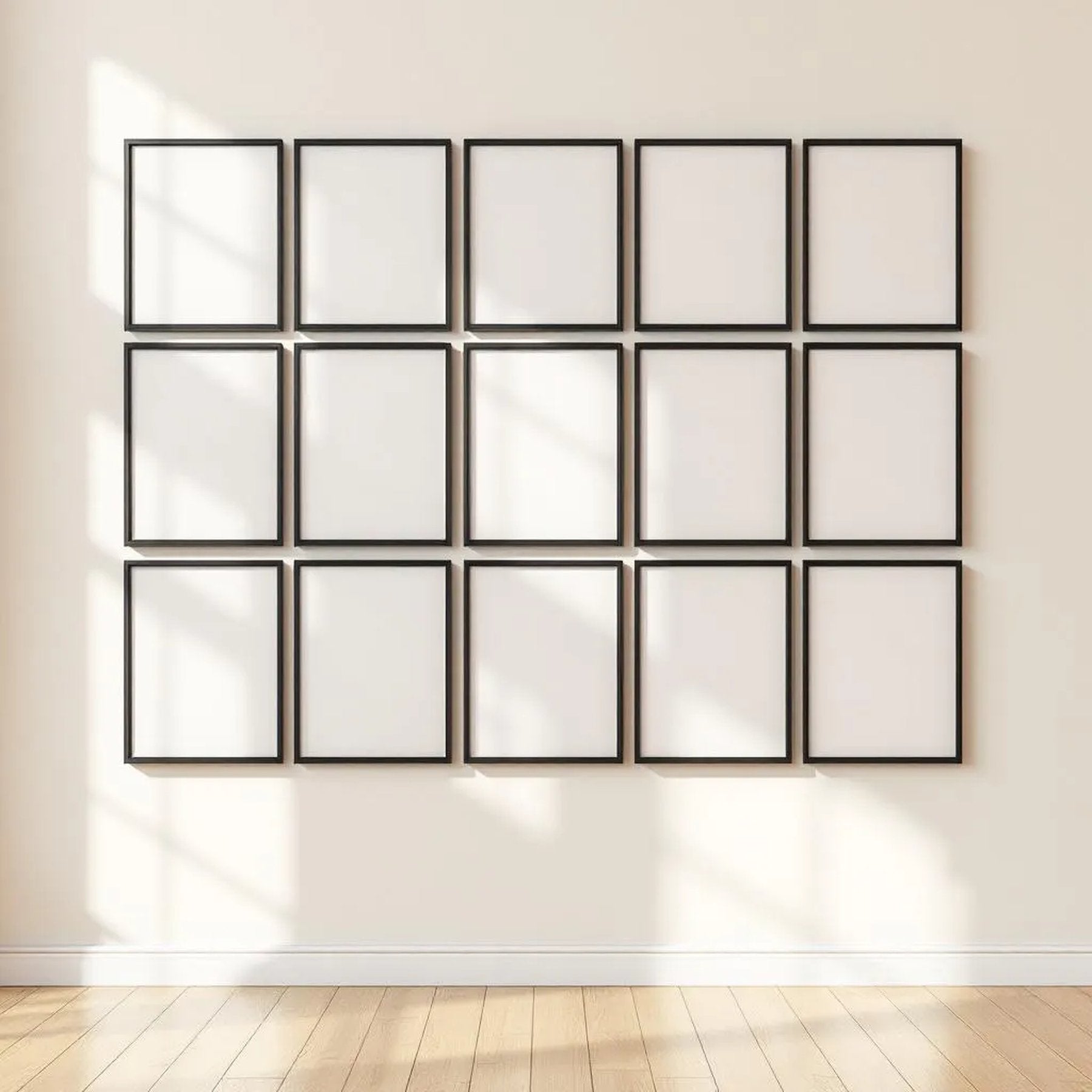 Frame Styled Room Mockup — Plain Square Frame Portrait 2:3 — Perspective View — #01192 | MockupBulk
