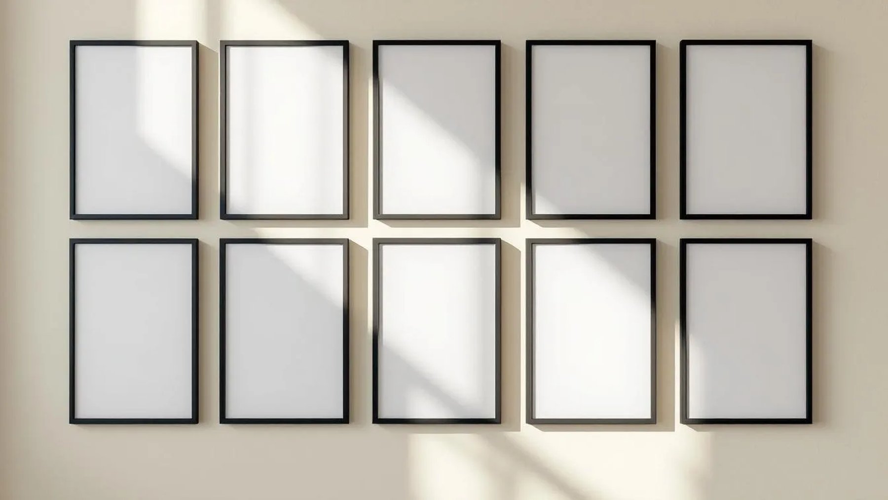 Frame Styled Room Mockup — Matte Black Frame Portrait 2:3 — Perspective View — #01193 | MockupBulk