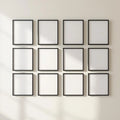 Frame Interior Frame Mockup — Plain Square Frame Square 1:1 — Perspective View — #01195 | MockupBulk