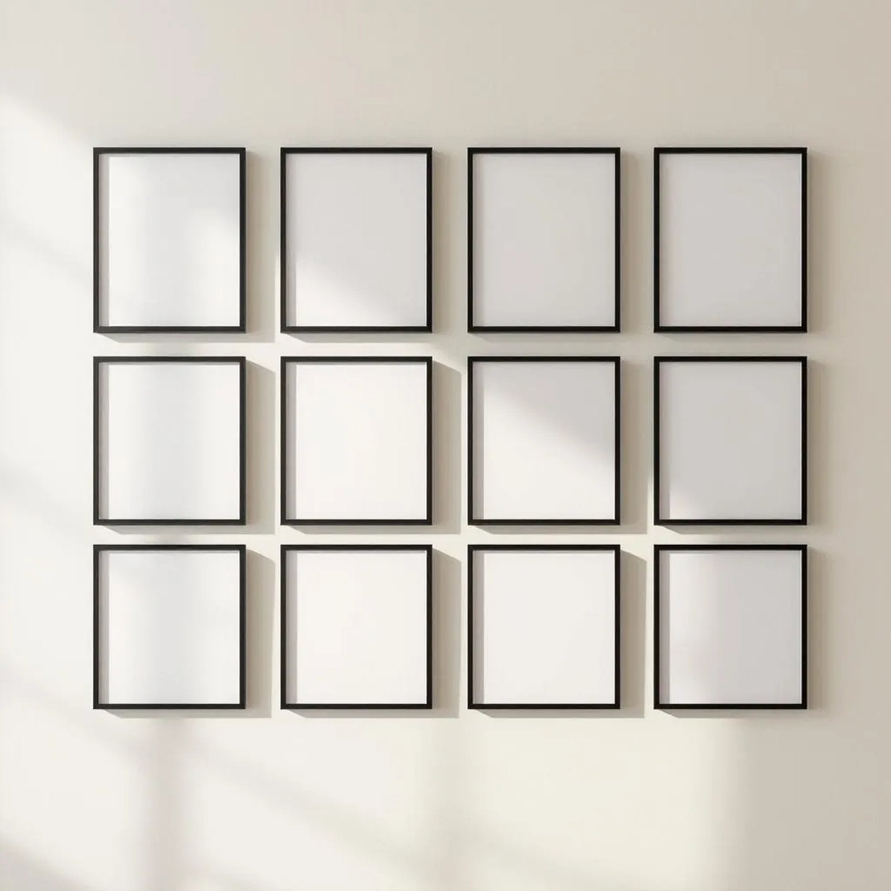 Frame Interior Frame Mockup — Plain Square Frame Square 1:1 — Perspective View — #01195 | MockupBulk