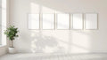 Frame Professional Frame Mockup — White Frame Square 1:1 — Perspective View — #01199 | MockupBulk