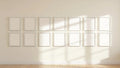 Frame Styled Room Mockup — White Frame Square 1:1 — Perspective View — #01202 | MockupBulk