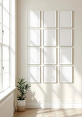 Frame Wall Art Mockup — White Frame Portrait 2:3 — Perspective View — #01203 | MockupBulk