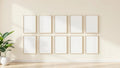 Frame Frame Display Mockup — White Frame Square 1:1 — Perspective View — #01214 | MockupBulk
