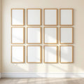Frame Frame Display Mockup — Plain Square Frame Square 1:1 — Perspective View — #01222 | MockupBulk