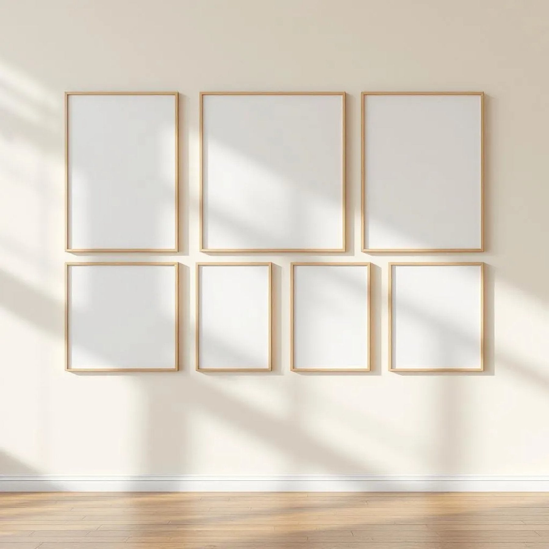Frame Frame Display Mockup — Plain Square Frame Square 1:1 — Perspective View — #01225 | MockupBulk