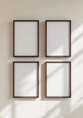 Frame Styled Room Mockup — Walnut Frame Landscape 11x14 — Perspective View — #01242 | MockupBulk