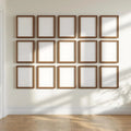 Frame Professional Frame Mockup — Plain Square Frame Portrait 2:3 — Perspective View — #01243 | MockupBulk
