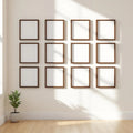 Frame Room Scene Mockup — Plain Square Frame Portrait 2:3 — Perspective View — #01249 | MockupBulk