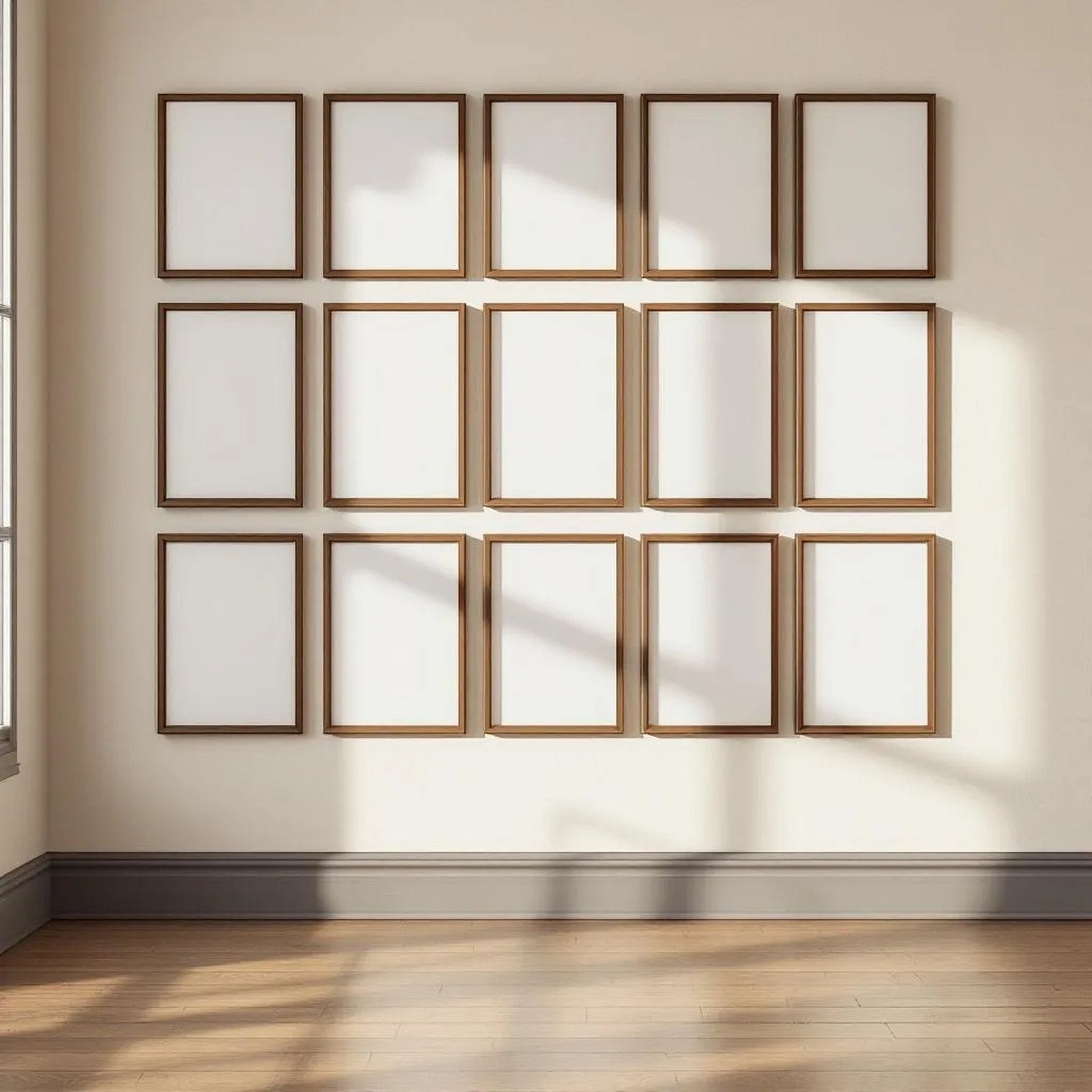 Frame Lifestyle Frame Mockup — Plain Square Frame Portrait 2:3 — Perspective View — #01255 | MockupBulk
