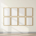 Frame Professional Frame Mockup — Plain Square Frame Portrait 4:5 — Perspective View — #01261 | MockupBulk
